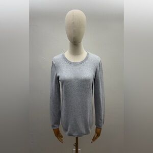 Tommy Hilfiger Gray Crewneck Sweater Cotton Knit Pullover Size M